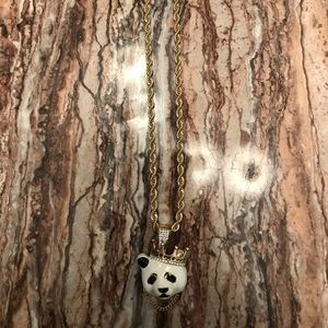 Gold/diamond panda chain.